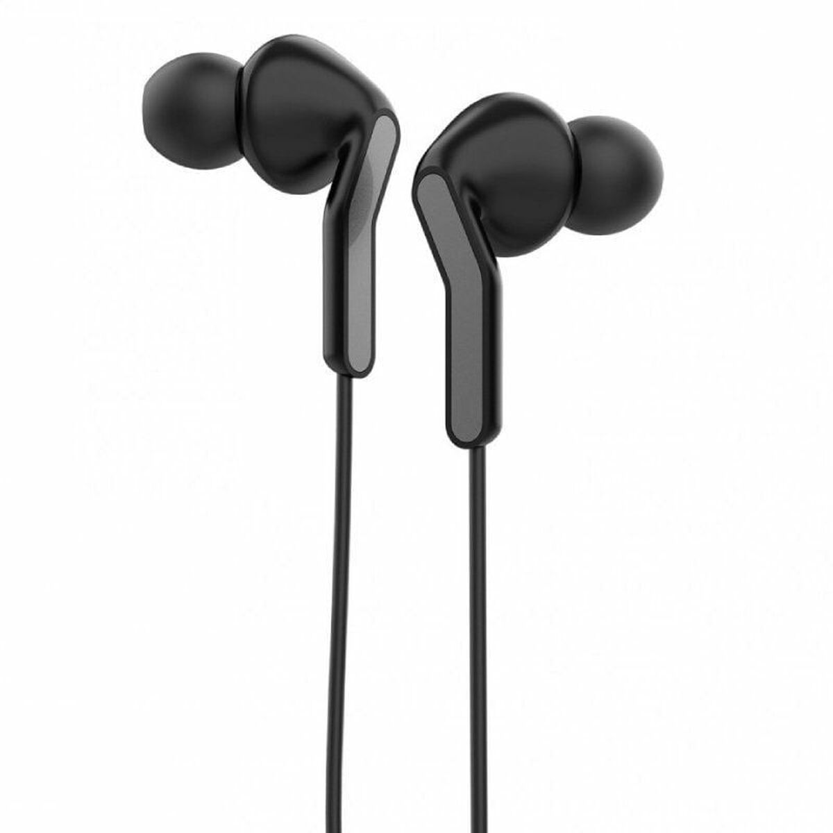 Headphones with Microphone Muvit MCHPH0004 Black