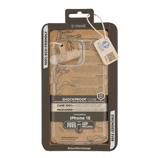 Mobile cover Muvit for Change iPhone 15 Clear iPhone 15