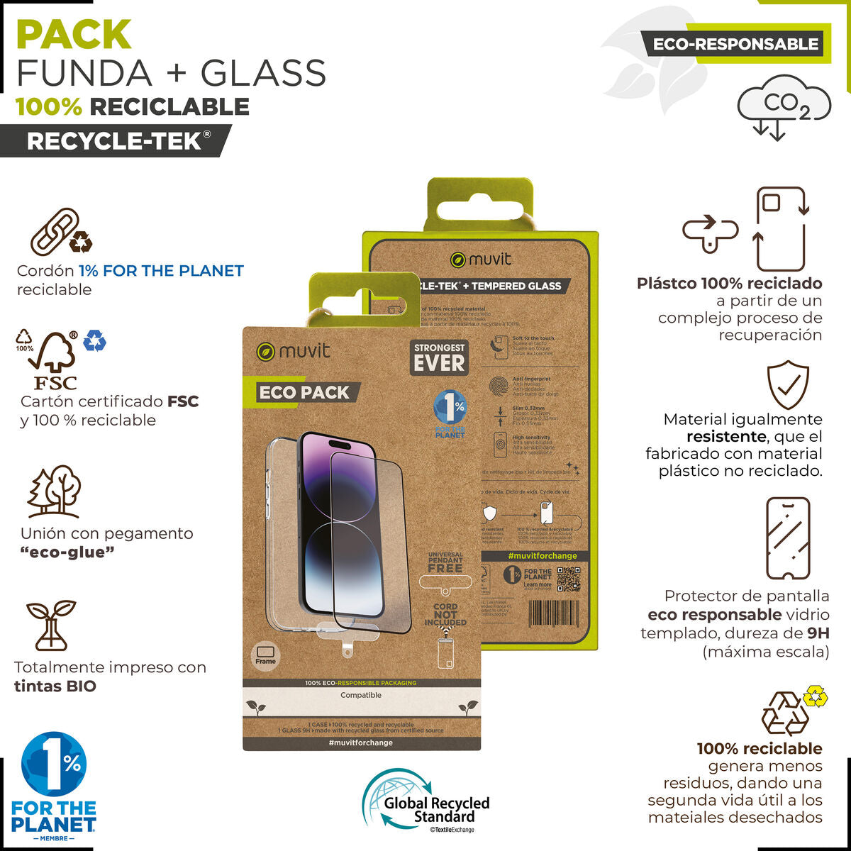 Mobile Case and Protector Muvit for Change iPhone 15 Pro Max