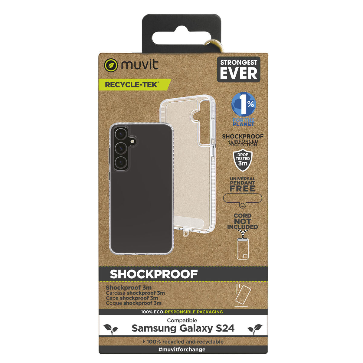 Mobile cover Muvit for Change Galaxy S24 plus