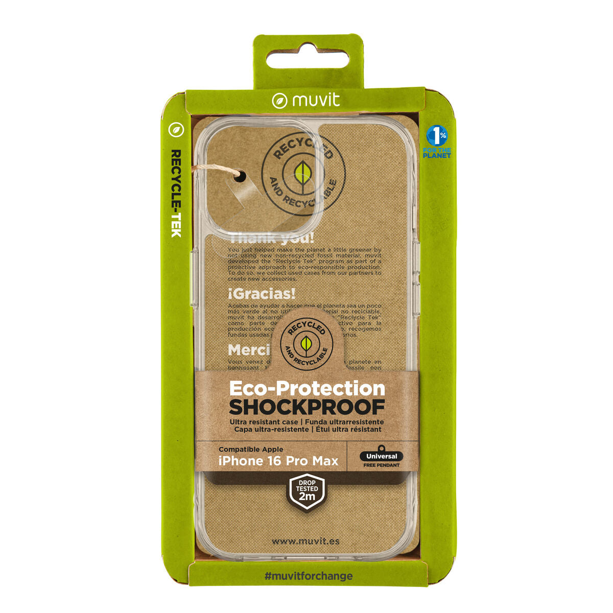 Mobile cover Muvit for Change iPhone 16 Pro Max
