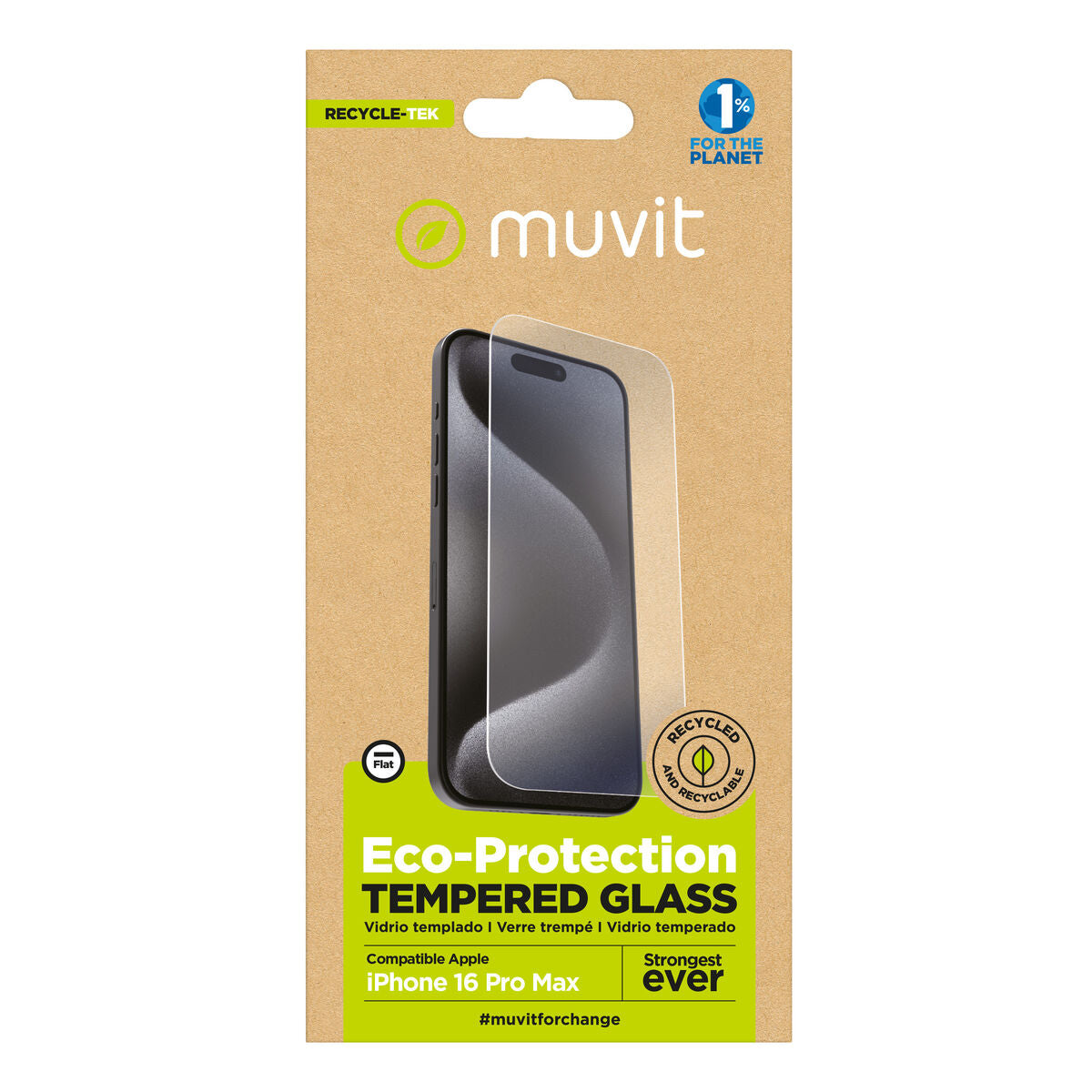 Mobile Screen Protector Muvit for Change iPhone 17 Pro Max/16 Pro Max