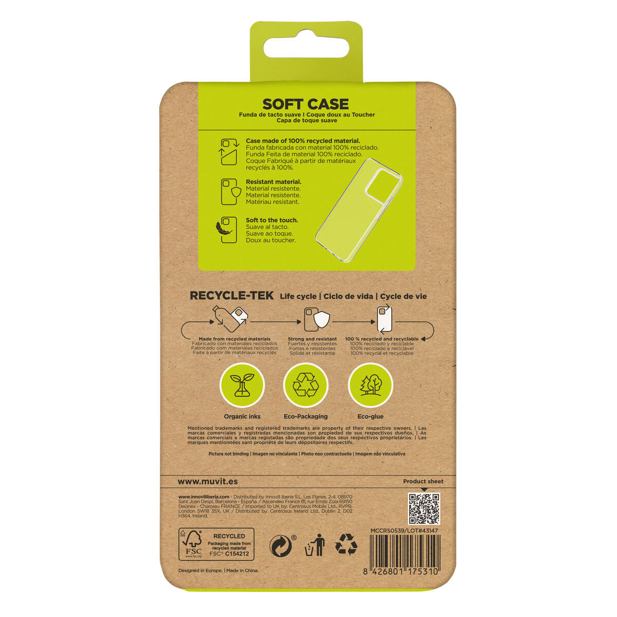 Mobile cover Muvit for Change Xiaomi 14