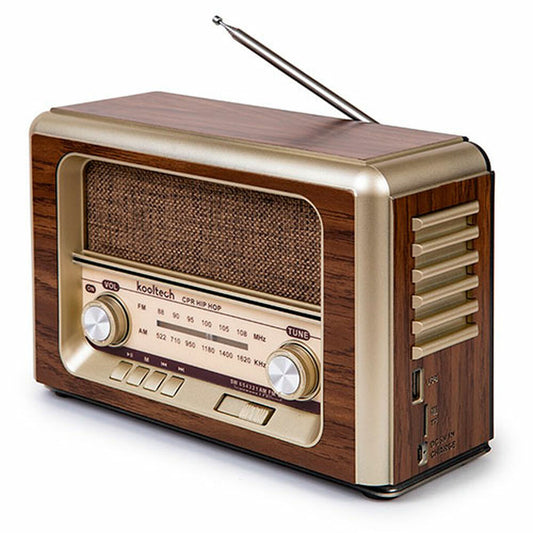 Portable Bluetooth Radio Kooltech Retro AM/FM