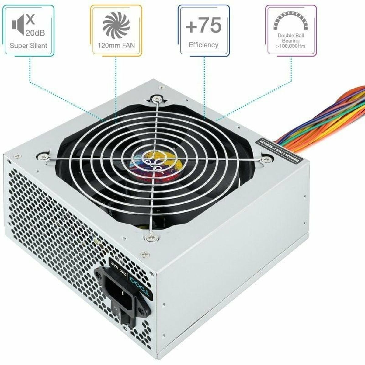 Power supply TooQ TQAPOLO-550SP ATX 550 W