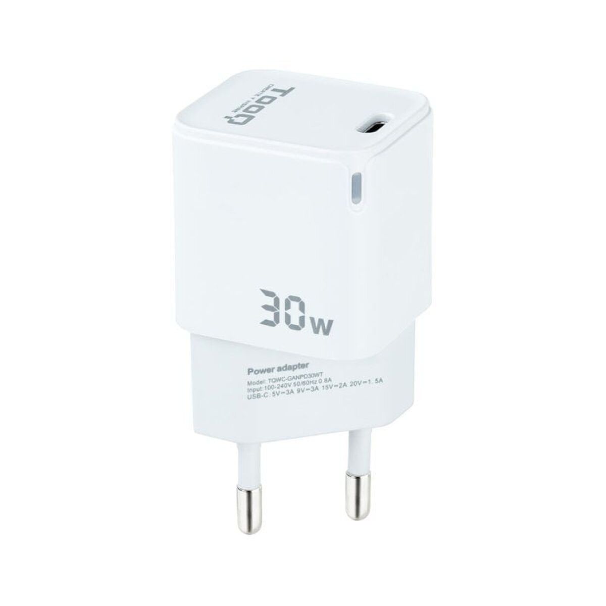 Wall Charger TooQ TQWC-GANPD30WT