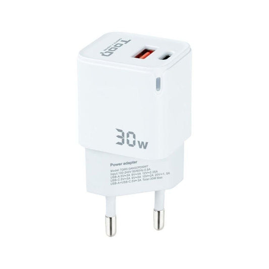 Wall Charger TooQ TQWC-GANQCPD30WT