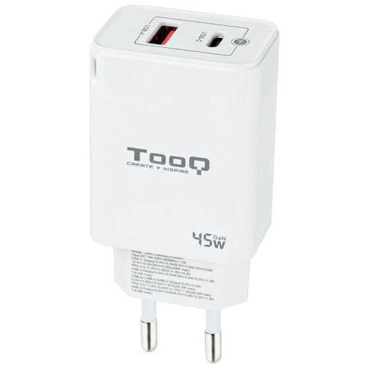 Wall Charger TooQ TQWC-GANQCPD45WT