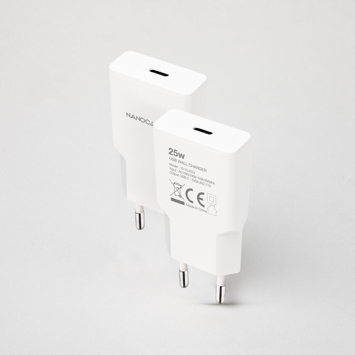 Wall Charger NANOCABLE 10.10.2024 White