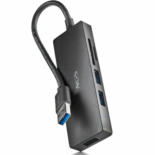 USB Hub NGS IHUBREADER Black