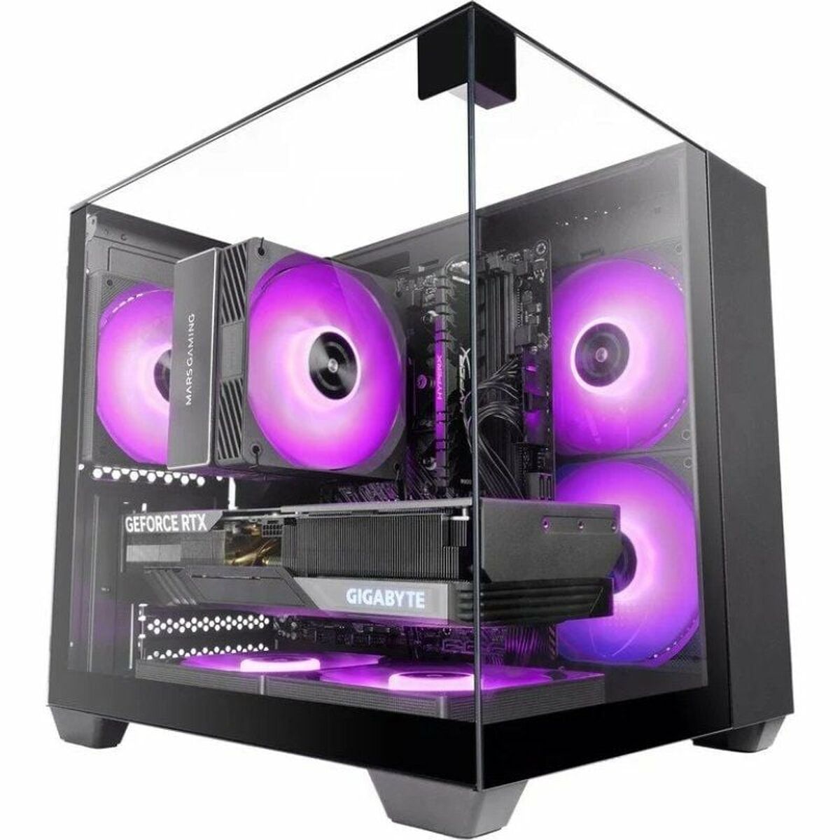 ATX Semi-tower Box Mars Gaming MCVISIONM Black