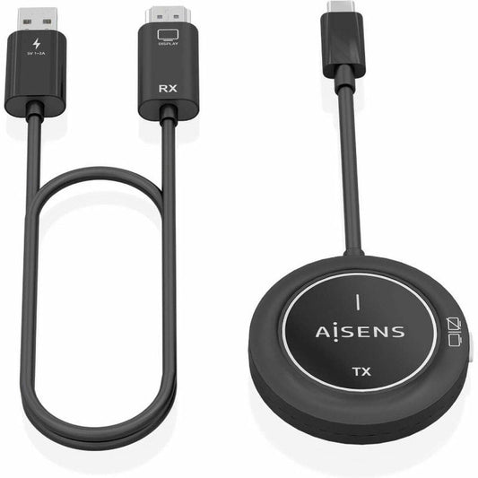 HDMI Cable Aisens ASWL-H2KC30M003-BK Black