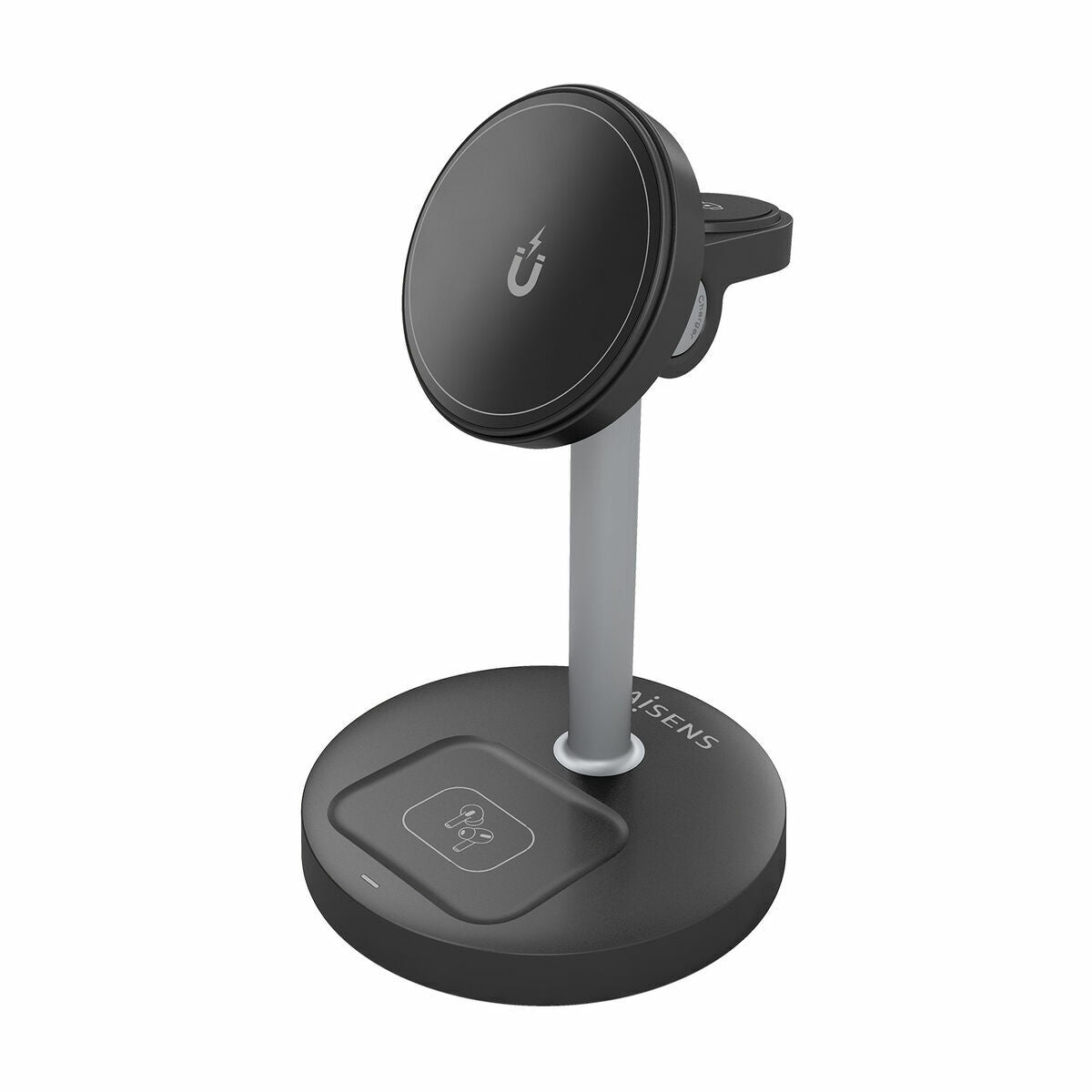 Cordless Charger Aisens ASCH-15W3WC066-BK Black 15 W