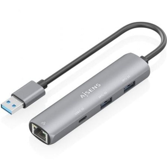 USB Hub Aisens ASUC-4P035-GR Grey