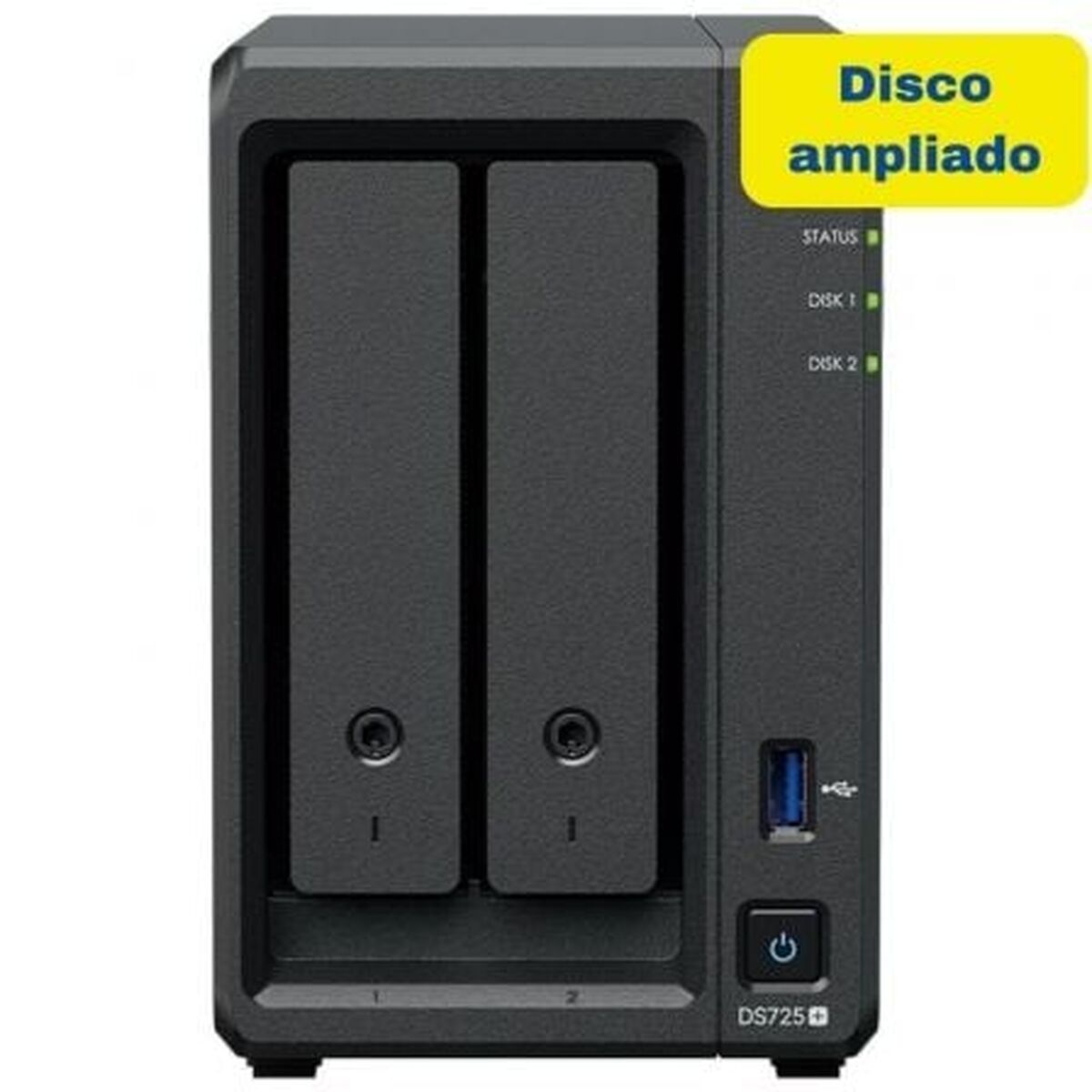 NAS Network Storage Synology DS725+ 8TB Black Intel Celeron