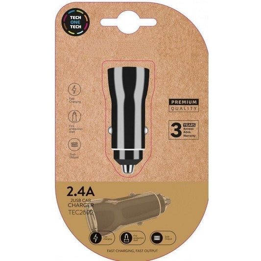 Car Charger Tech One Tech TEC2802 Double USB-C Micro USB