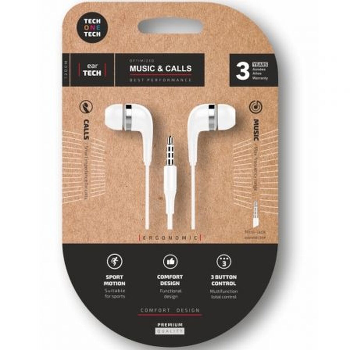 Headphones Tech One Tech TEC1004 White