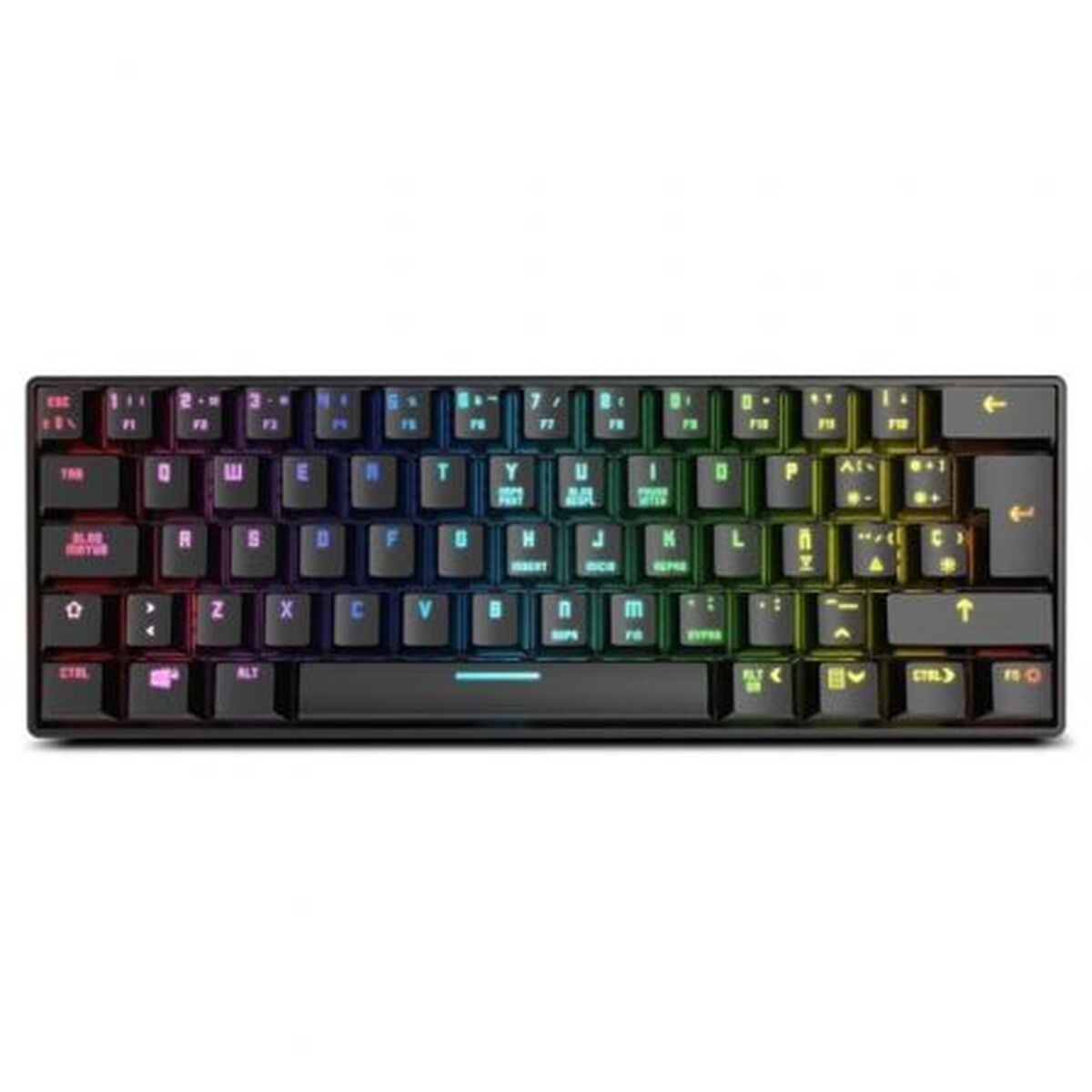 Gaming Keyboard Krom Kluster Black Spanish Qwerty
