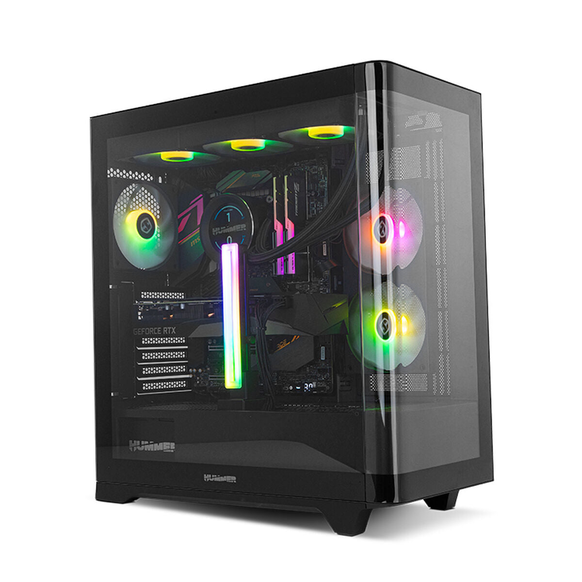 ATX Semi-tower Box Nox-Xtreme HUMMER ETHER Black
