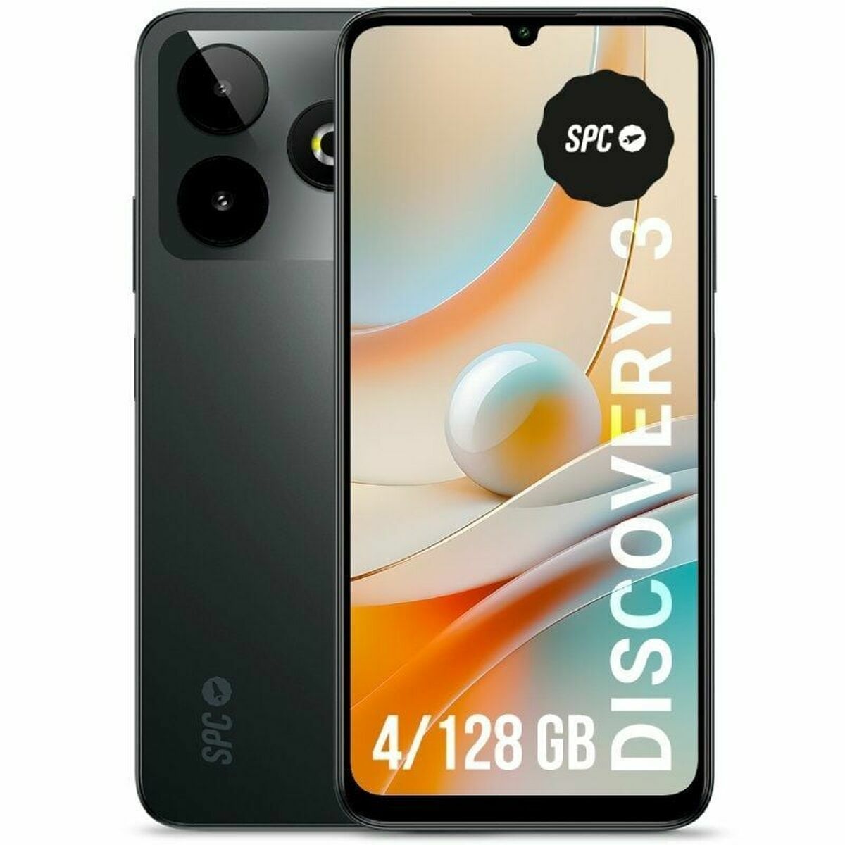 Smartphone SPC Discovery 3 6,8" 4 GB RAM 128 GB Black Unisoc