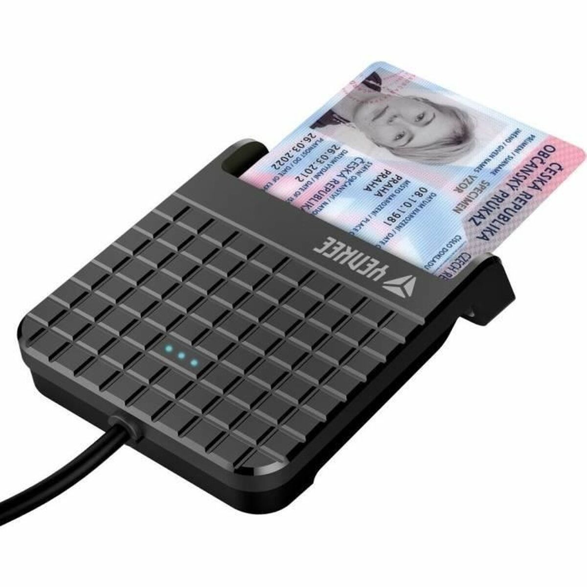 External Card Reader Yenkee YCR 101 Black
