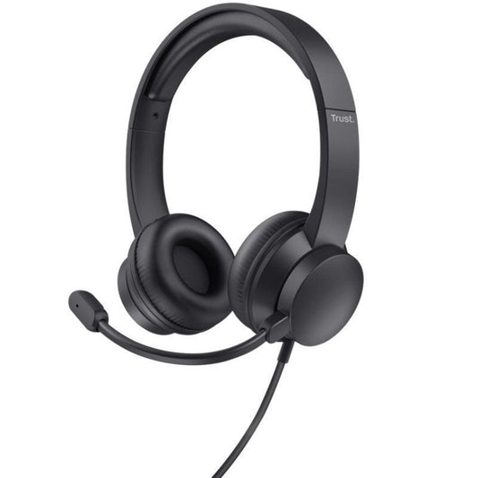 Headphones with Microphone Trust 25087 Black