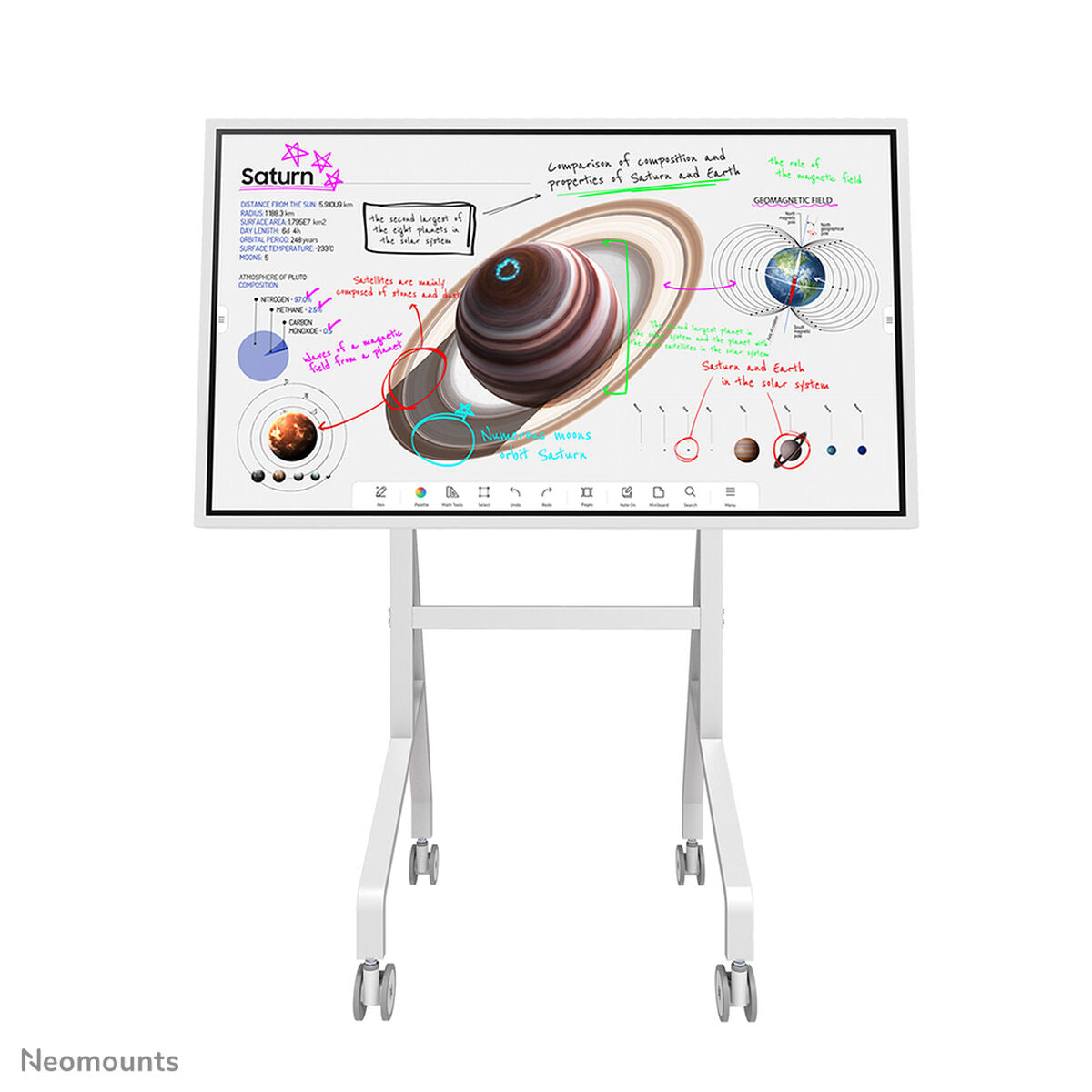 Screen Table Support Neomounts FL50-515WH1 55" 65"
