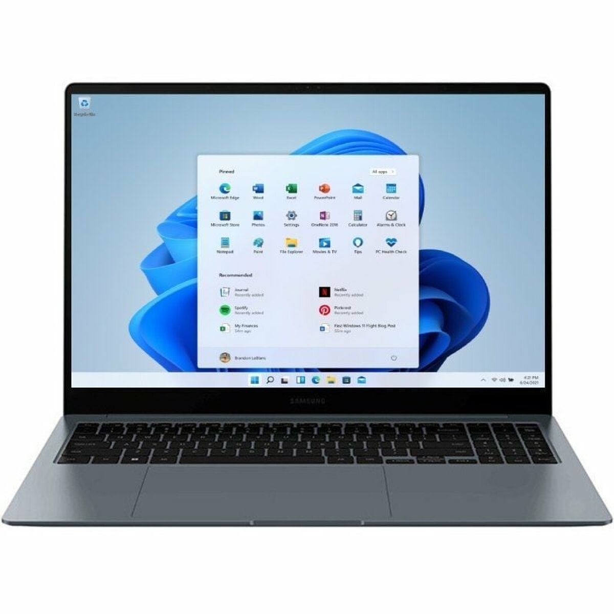 Laptop Samsung Galaxy Book4 15" 16 GB RAM 512 GB SSD Spanish Qwerty Intel Core i5-1335U
