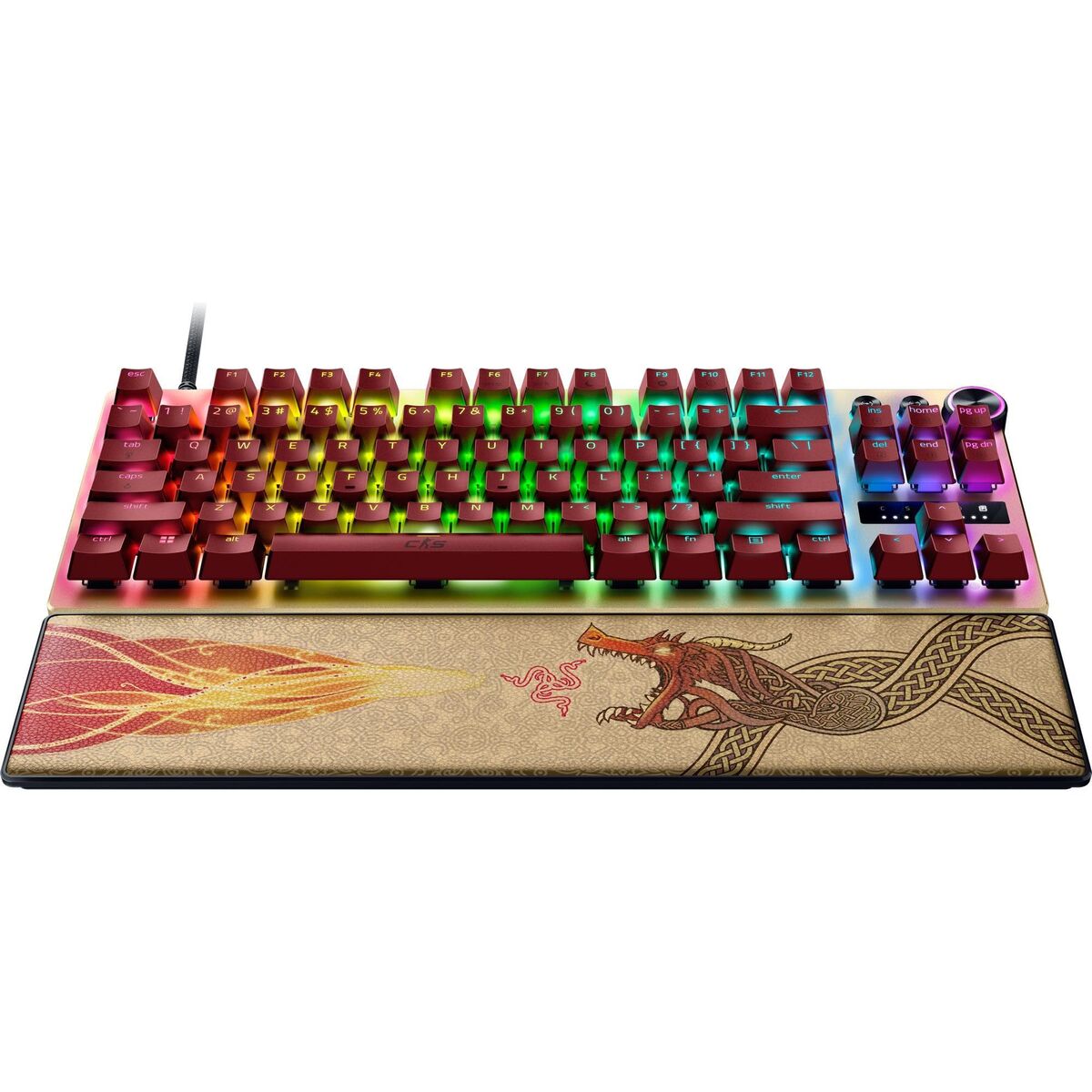 Gaming Keyboard Razer HUNTSMAN V3 PRO (USA) TENKEYLESS COUNTER STRIKE 2 ED Black Qwerty US