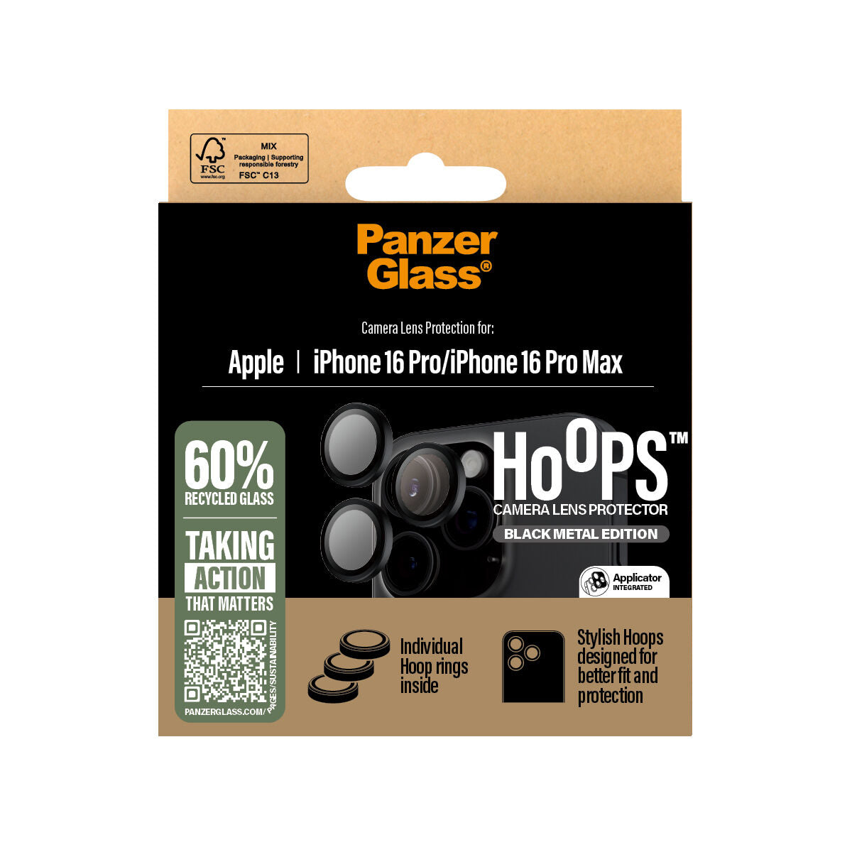 Mobile Screen Protector Panzer Glass iPhone 16 PMACCS Apple