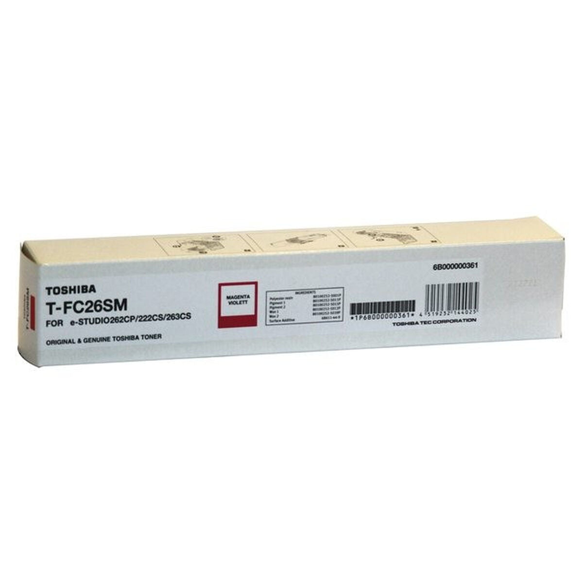 Original Toner Toshiba T-FC26SM Magenta